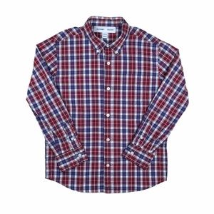 Old Navy Boy Long Sleeve Button Down Plaid Shirt L